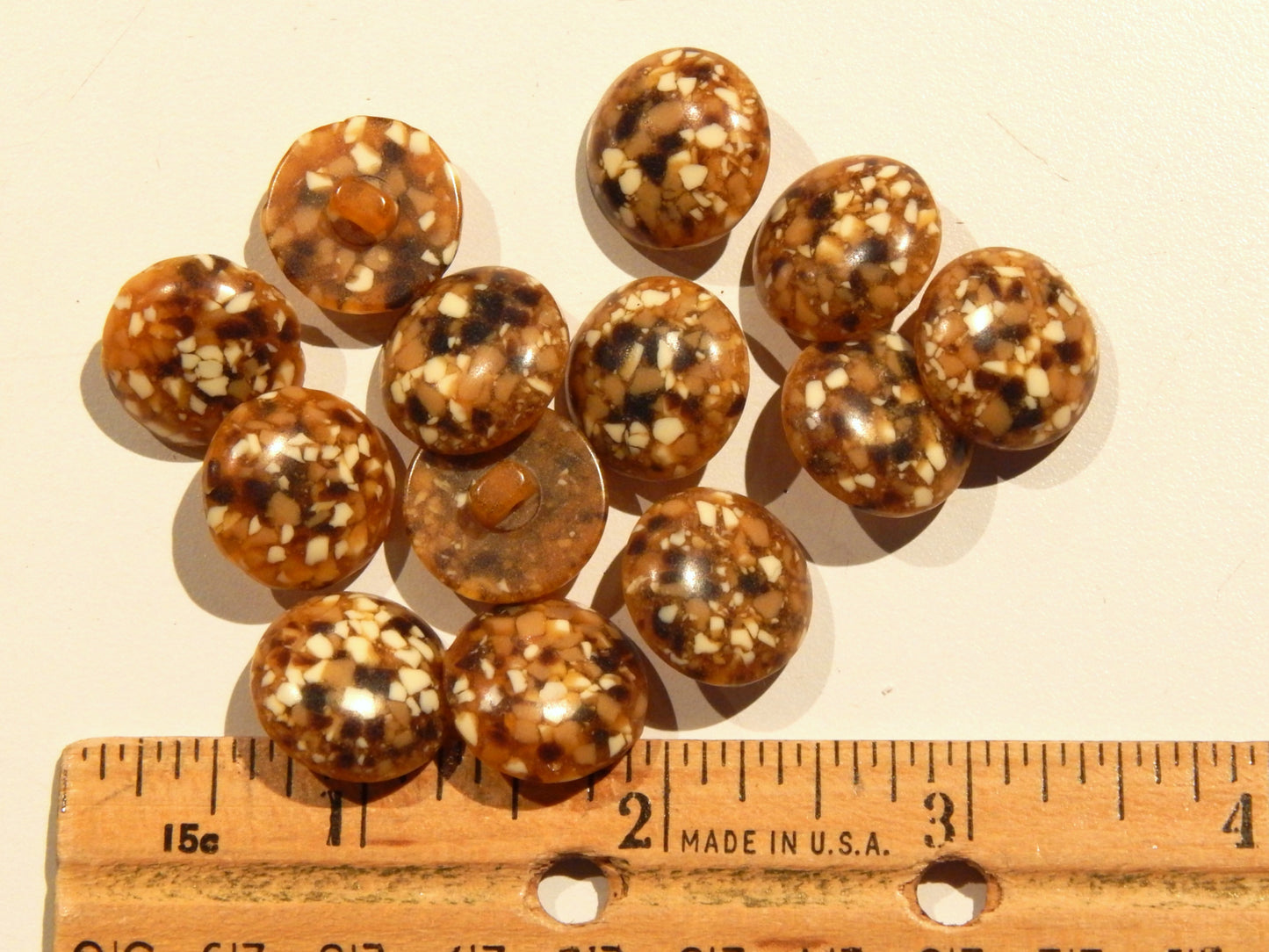 Natural Mosaic Shank Buttons