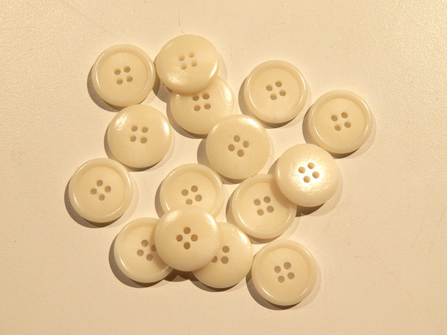 Ivory Urea Buttons - Multiple Sizes