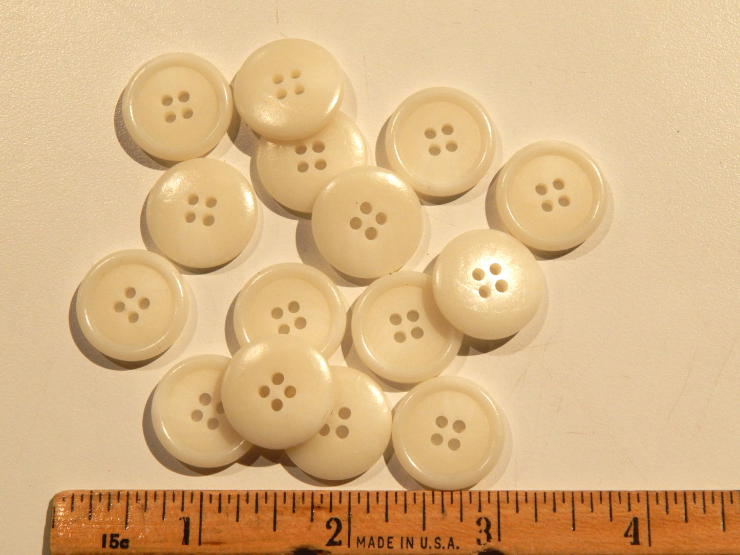 Ivory Urea Buttons - Multiple Sizes