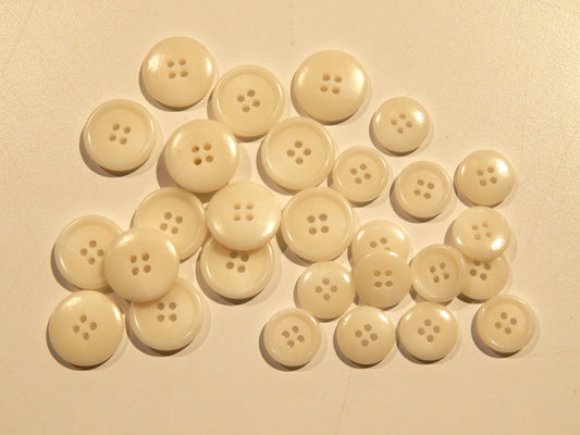 Ivory Urea Buttons - Multiple Sizes