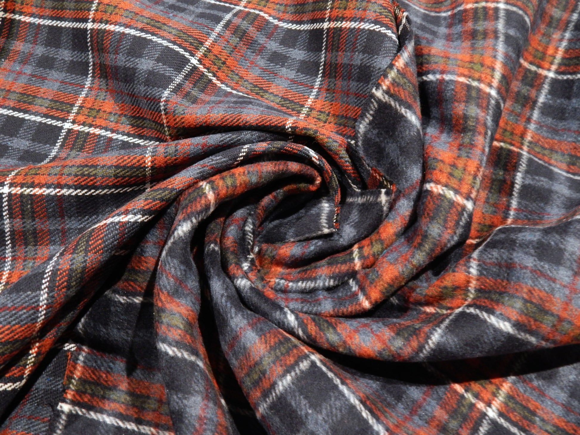 blue red white and olive fleeced flannel polyester fleece for jackets telio inverness