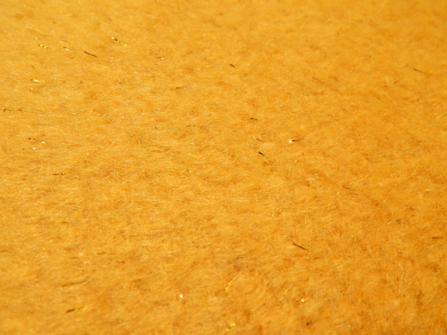 Golden Metallic Brushed Boucle Wool Blend