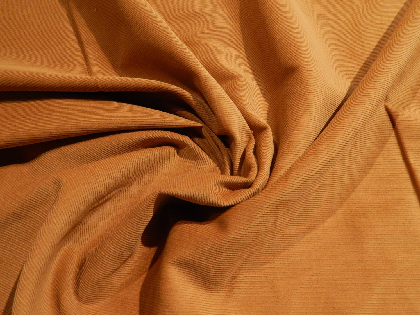 khaki caramel brown tan cotton pinwale corduoy cotton fabric