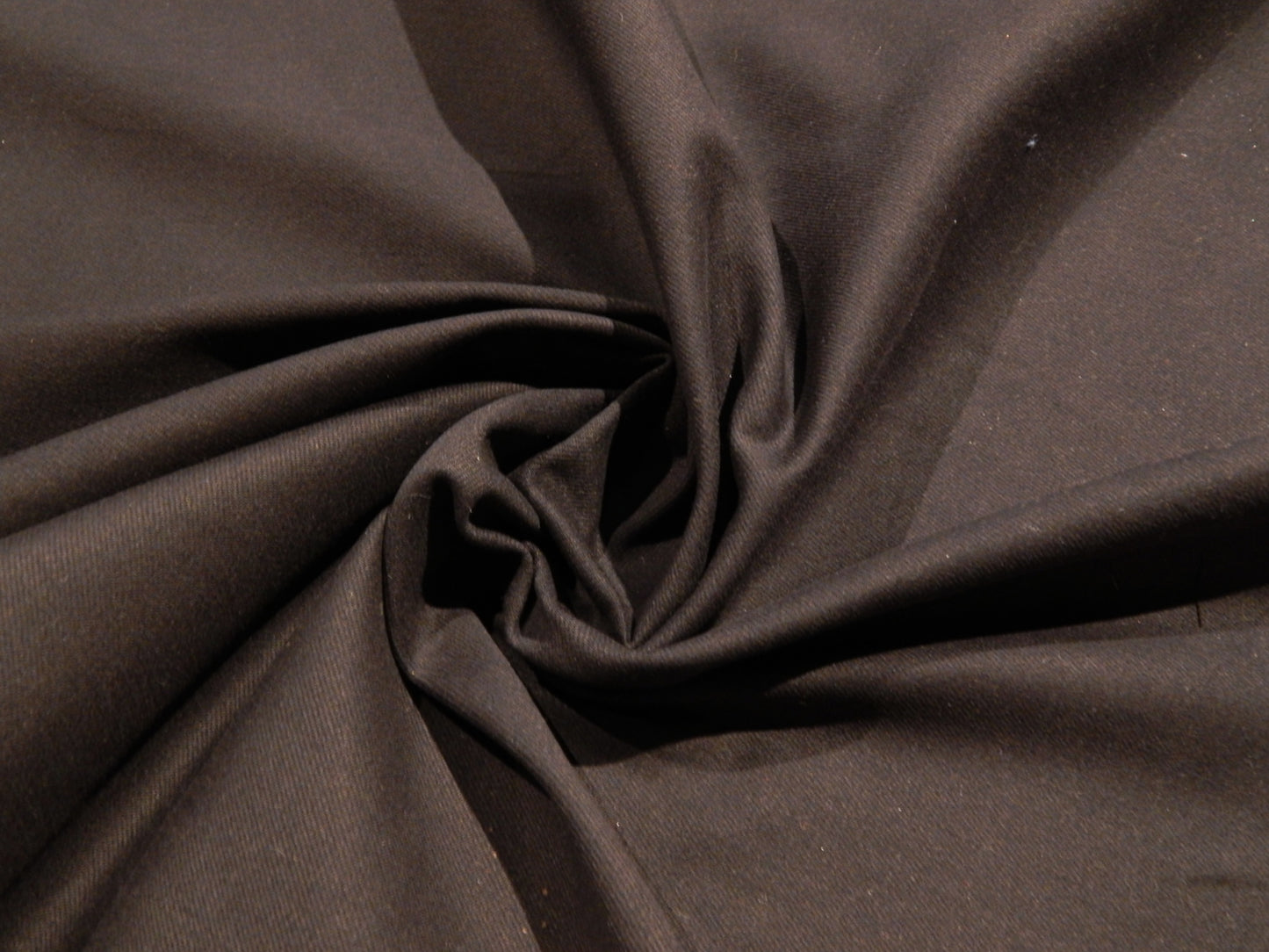 dark navy rayon cotton deadstock denim fabric