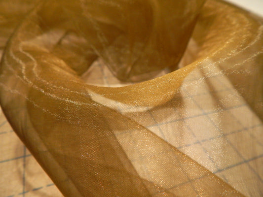 Iridescent Olive Organza
