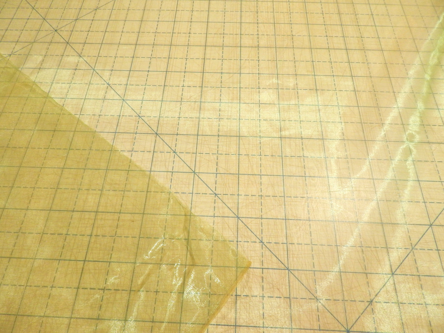 Iridescent Apple Green Organza