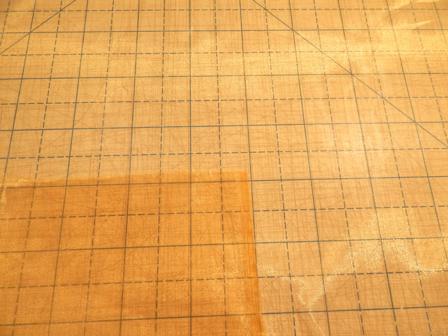 Iridescent Gold Organza