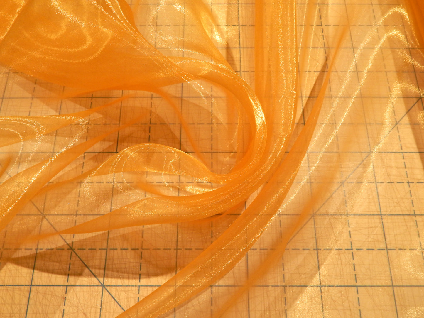 Iridescent Gold Organza