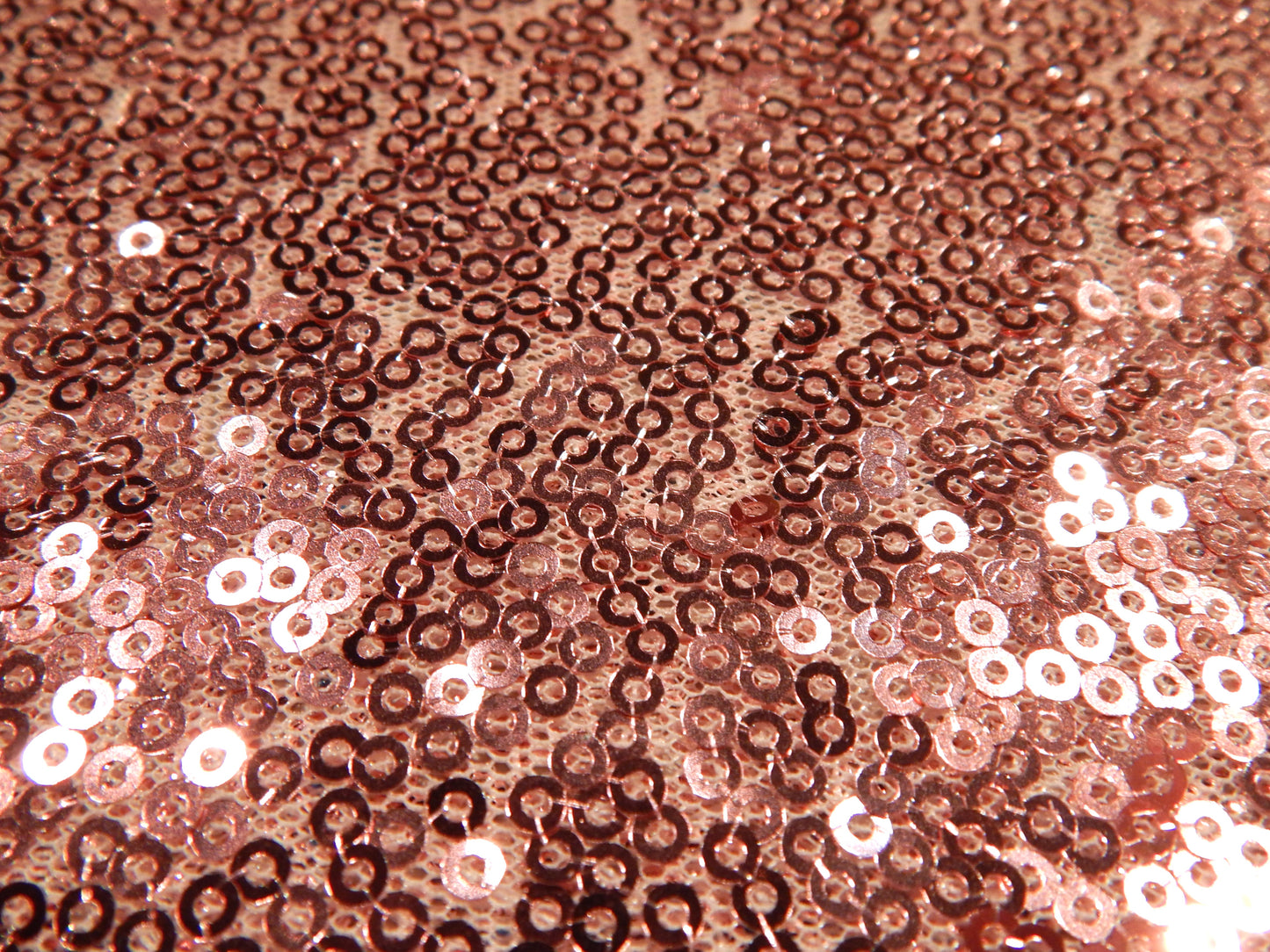 Mauve Pink Party Sequins on Mesh