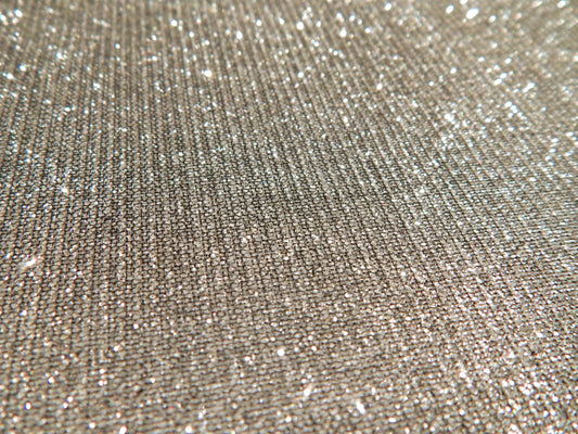 Metallic Silver Sparkle Knit
