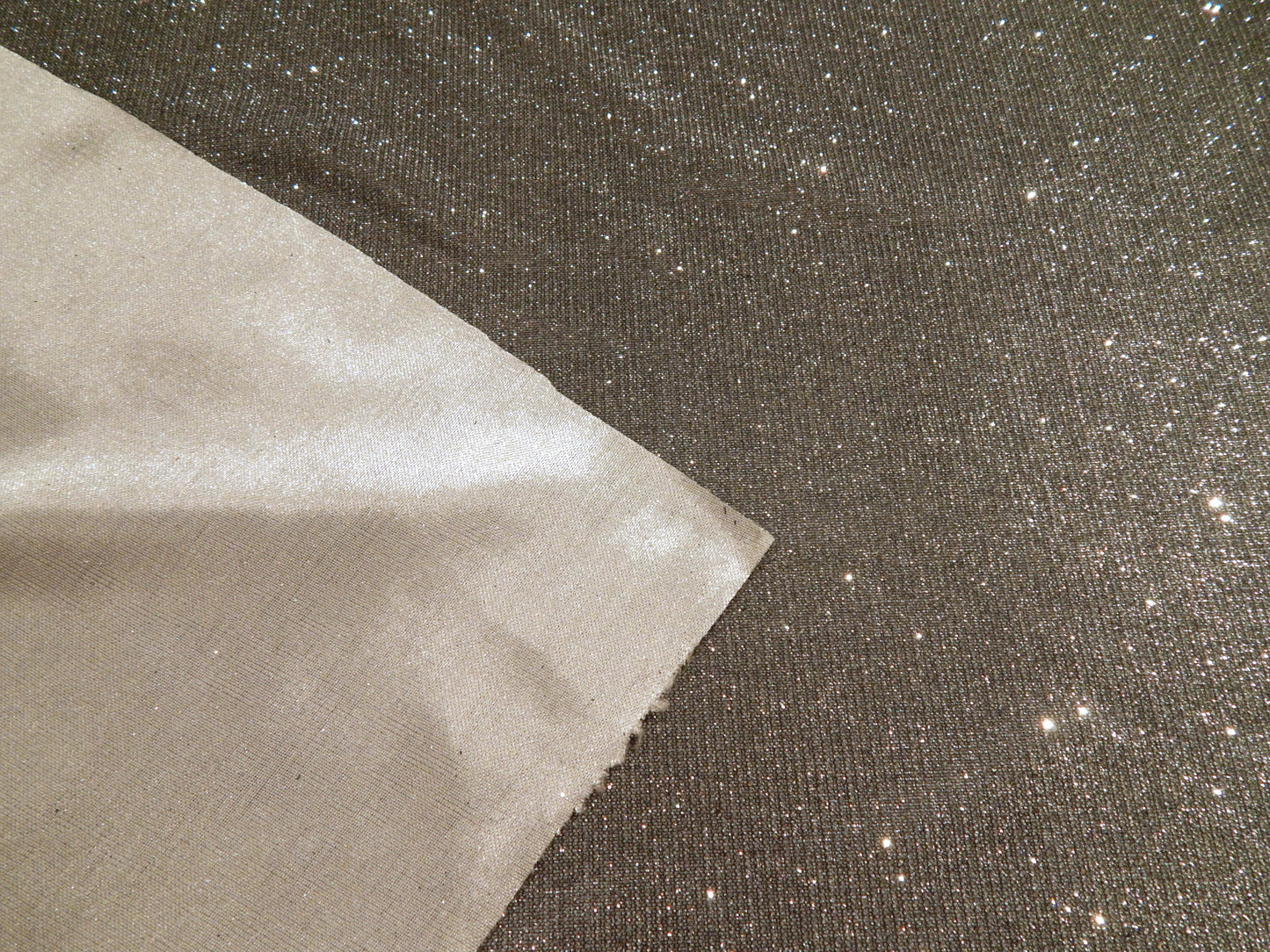 Metallic Silver Sparkle Knit