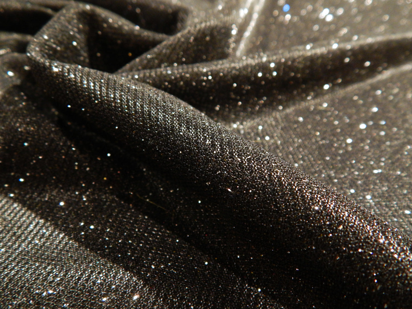 Metallic Black Sparkle Knit