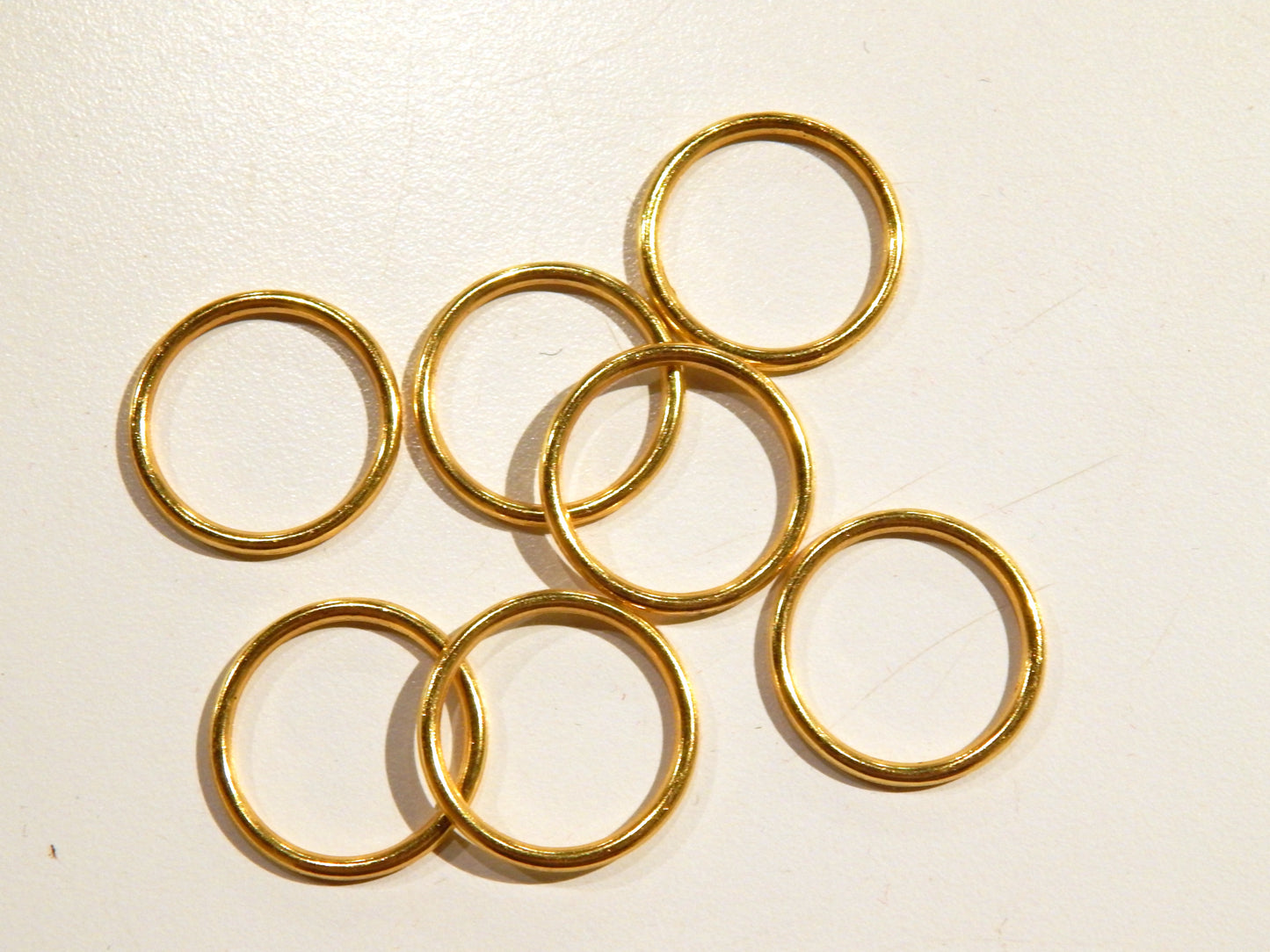 gold metal o ring for lingerie swimwear dance wear and summer dresses