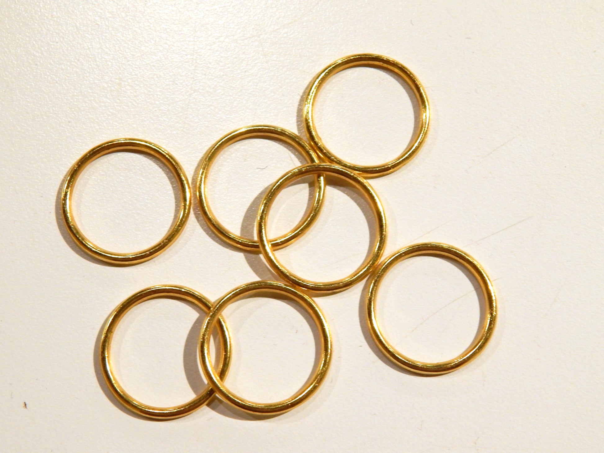 gold metal o ring for lingerie swimwear dance wear and summer dresses
