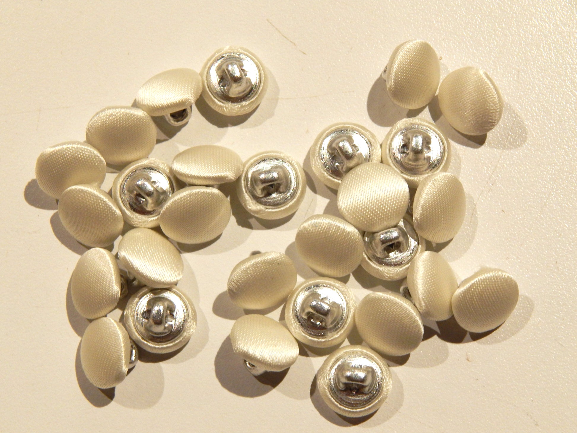 ivory satin bridal buttons