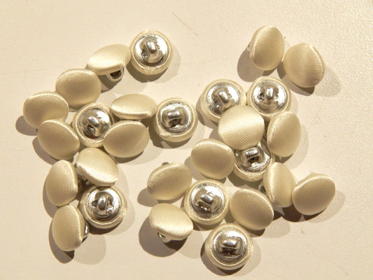 ivory satin bridal buttons