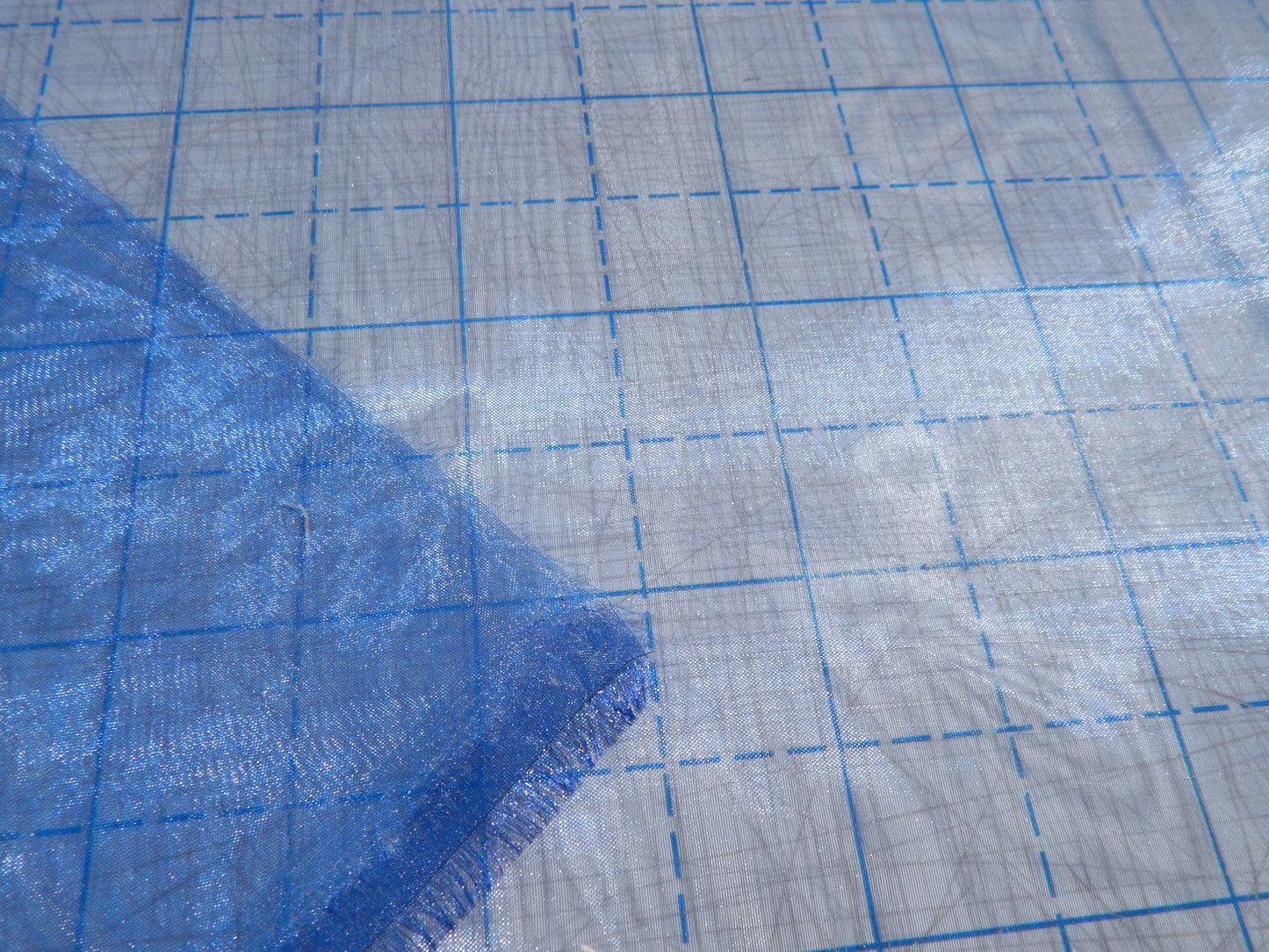 Cobalt Blue Mirror Organza