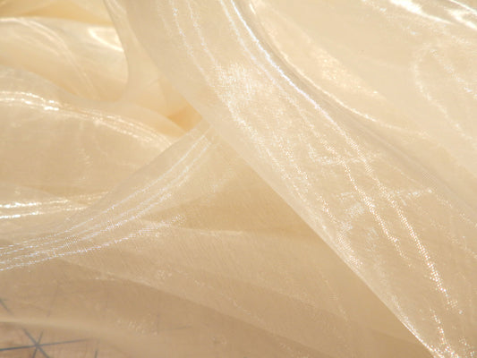 Ivory Mirror Organza