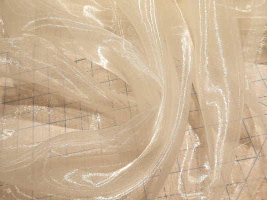 Ivory Mirror Organza