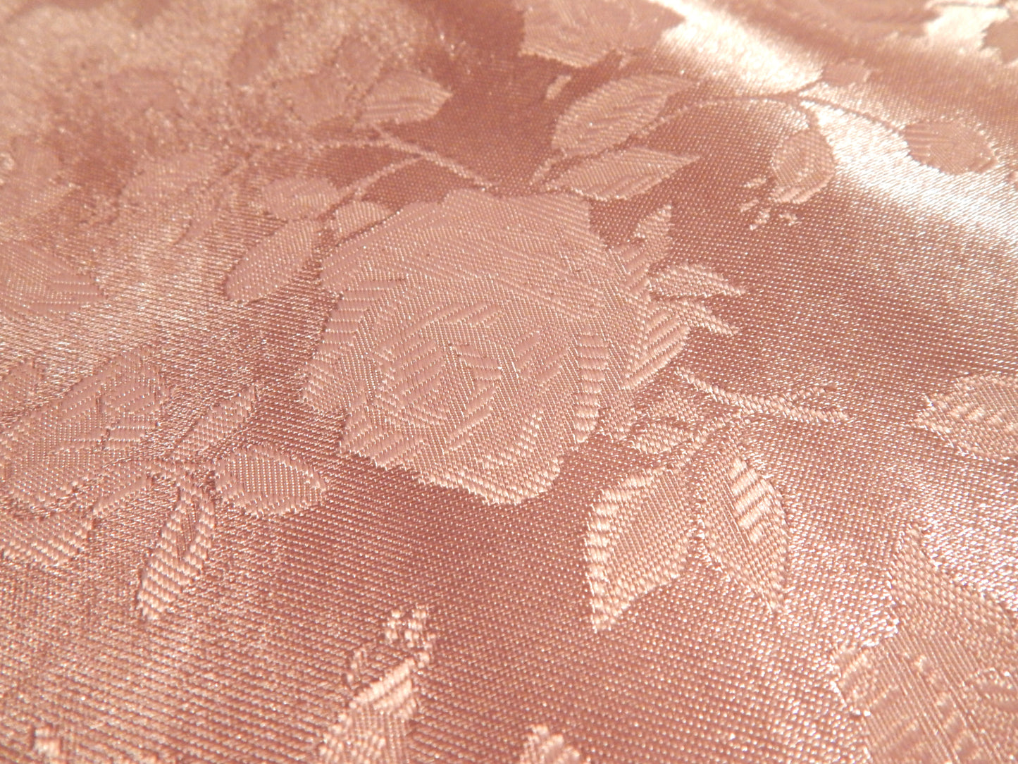 Light Pink Rose Satin Jacquard