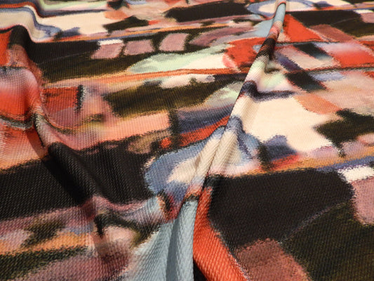 Muted Abstract Painting Bullet Knit