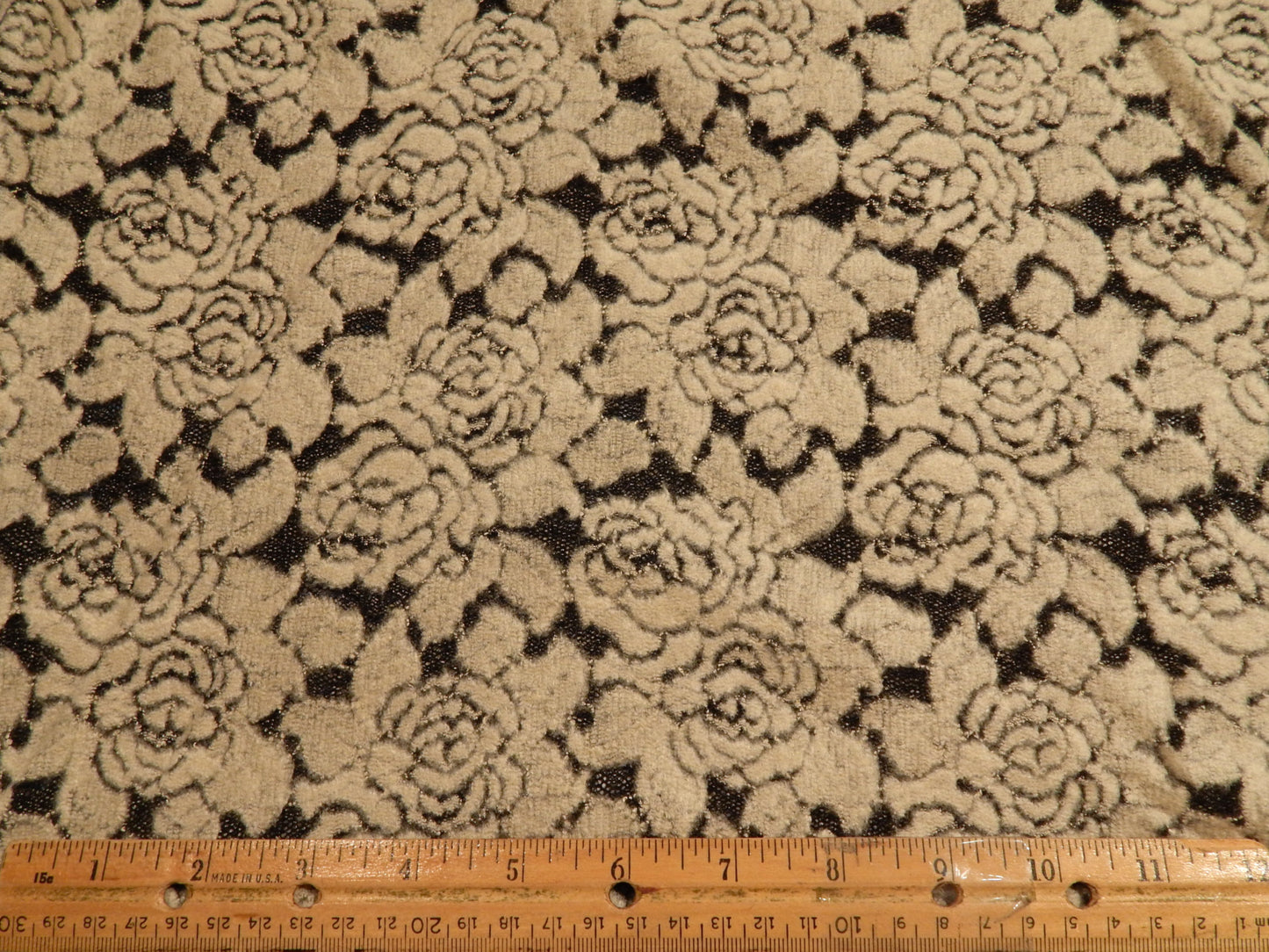 Ivory Rose Mesh Sweater Knit