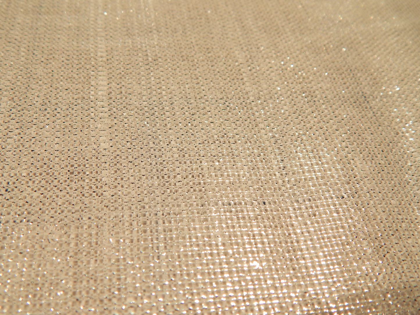 White and Metallic Silver Linen