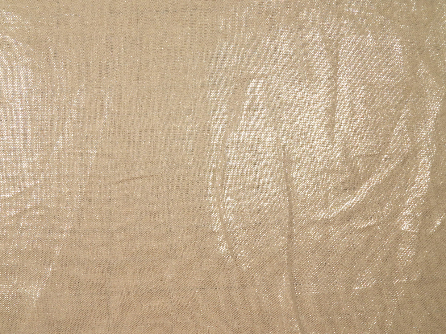 White and Metallic Silver Linen