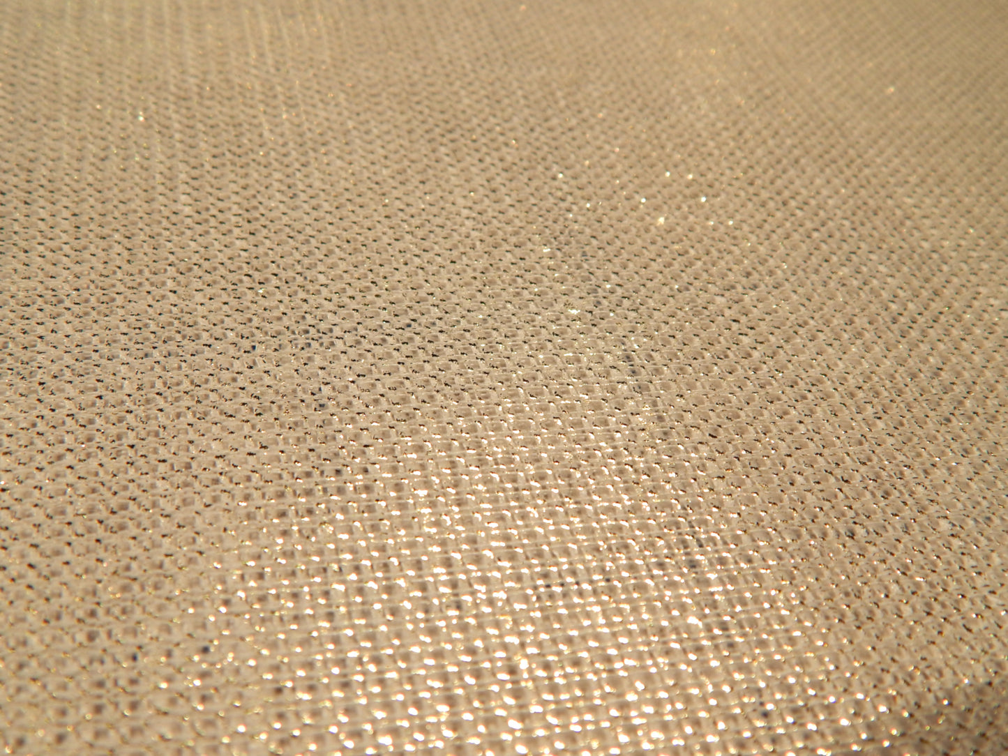 White and Metallic Gold Linen