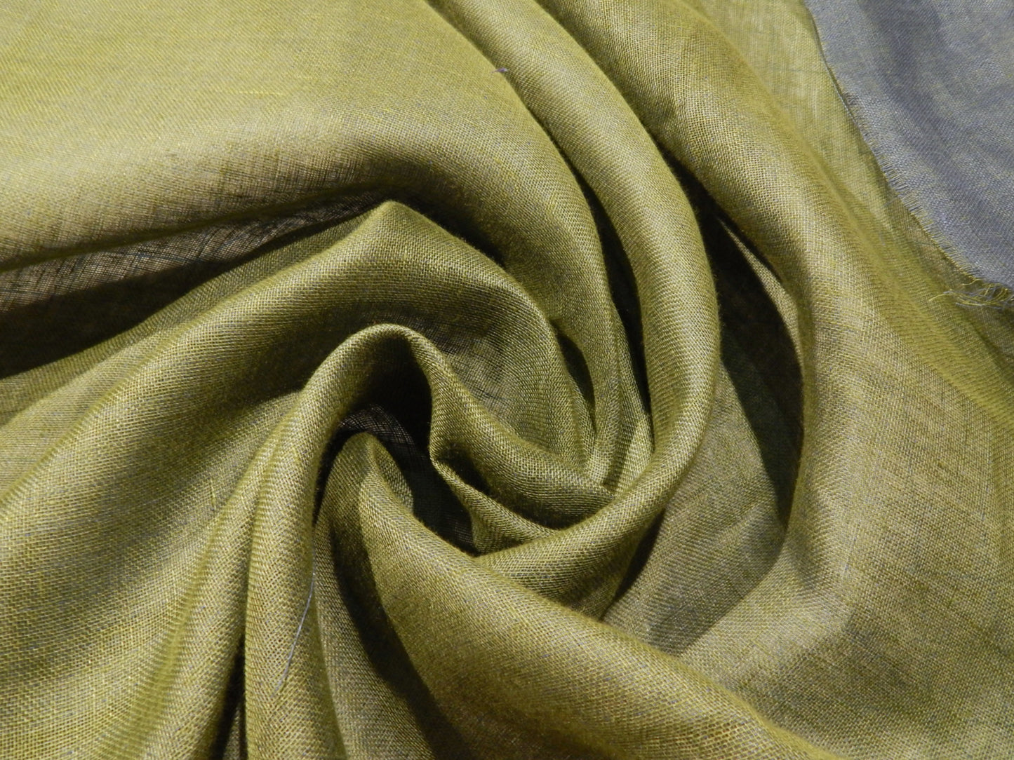 Two Faced Blue/Green Linen Gauze