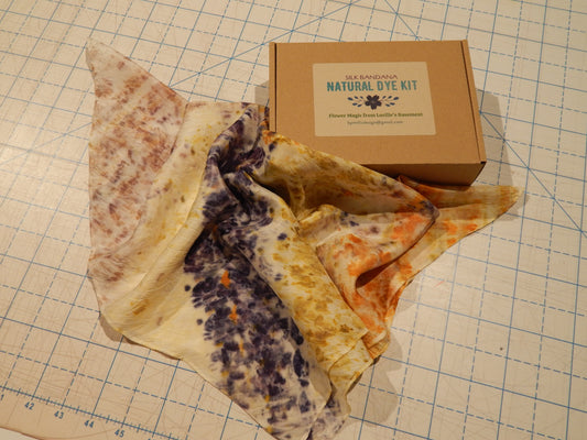 Silk Bandana Natural Dye Kit by Lucille's Basement
