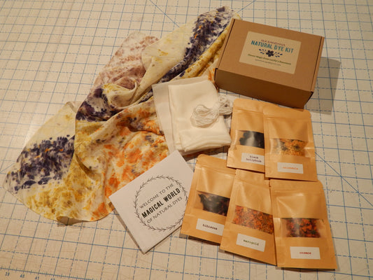 Silk Bandana Natural Dye Kit by Lucille's Basement