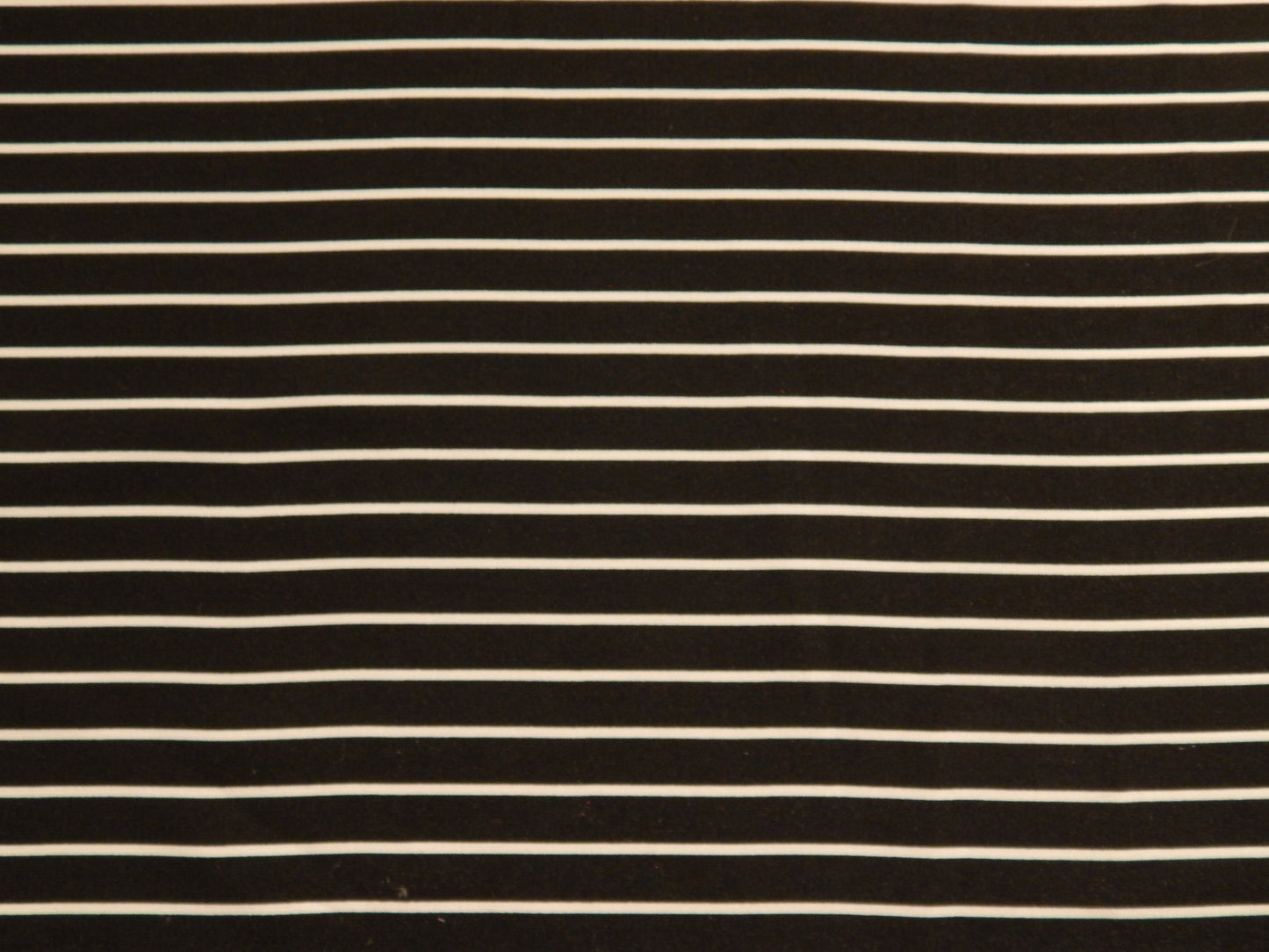 Black and White Stripe Rayon Challis