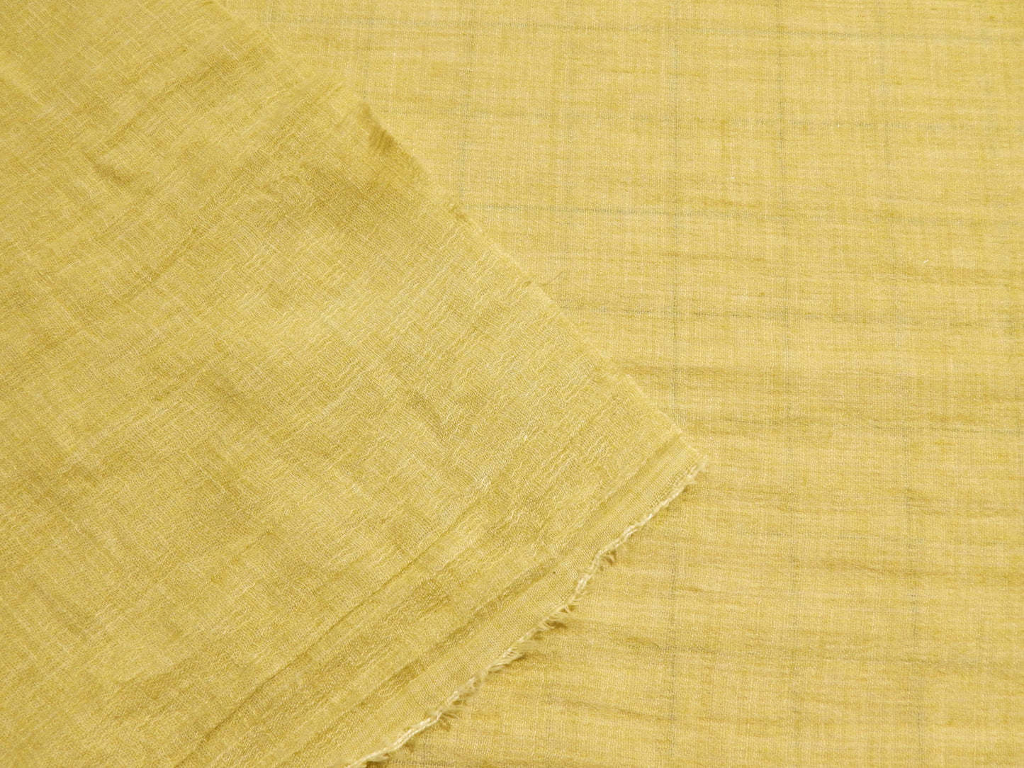 Pea Green Cotton Blend Gauze