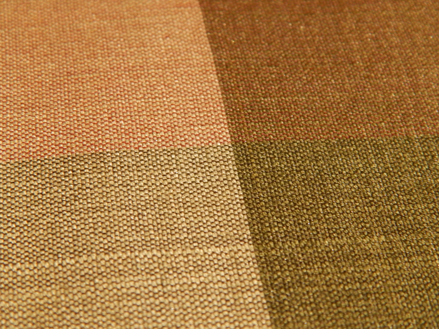 Olive, Burgundy, & Peach Silk Finish Cotton Plaid