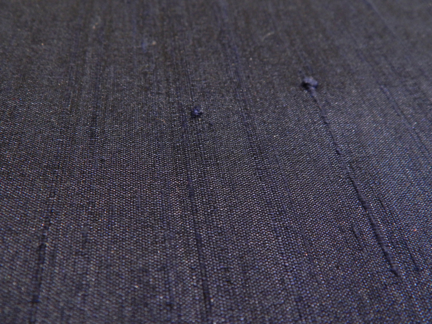 Navy Silk Dupioni