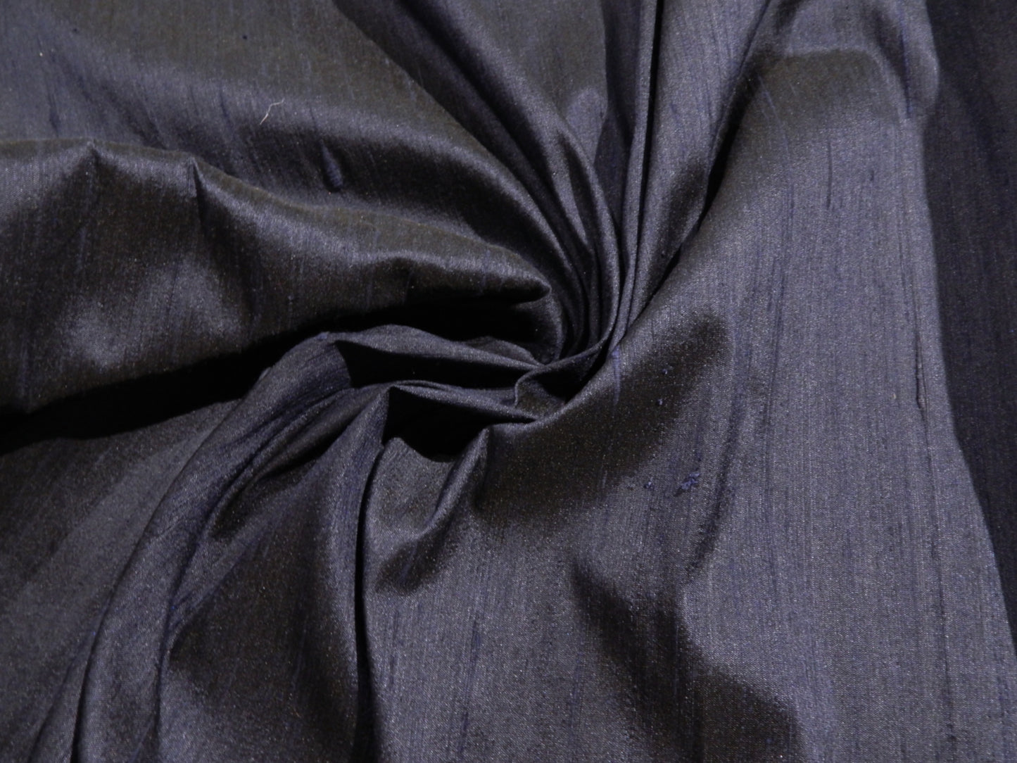 navy silk dupioni fabric deadstock 100% silk
