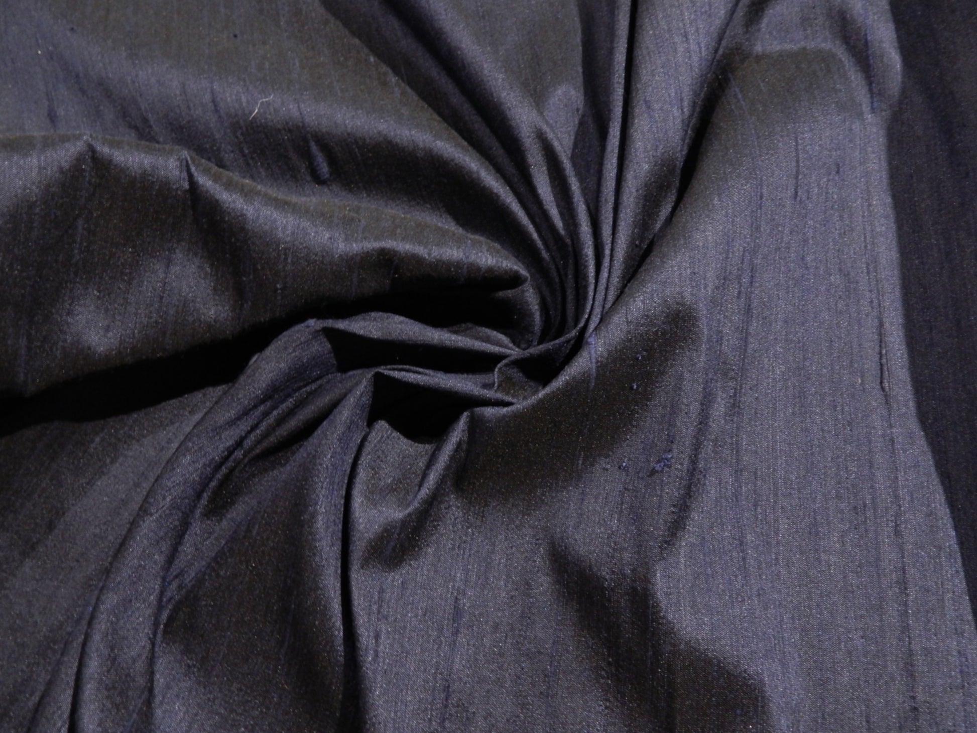 navy silk dupioni fabric deadstock 100% silk