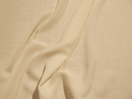 Off White Rayon Crepe