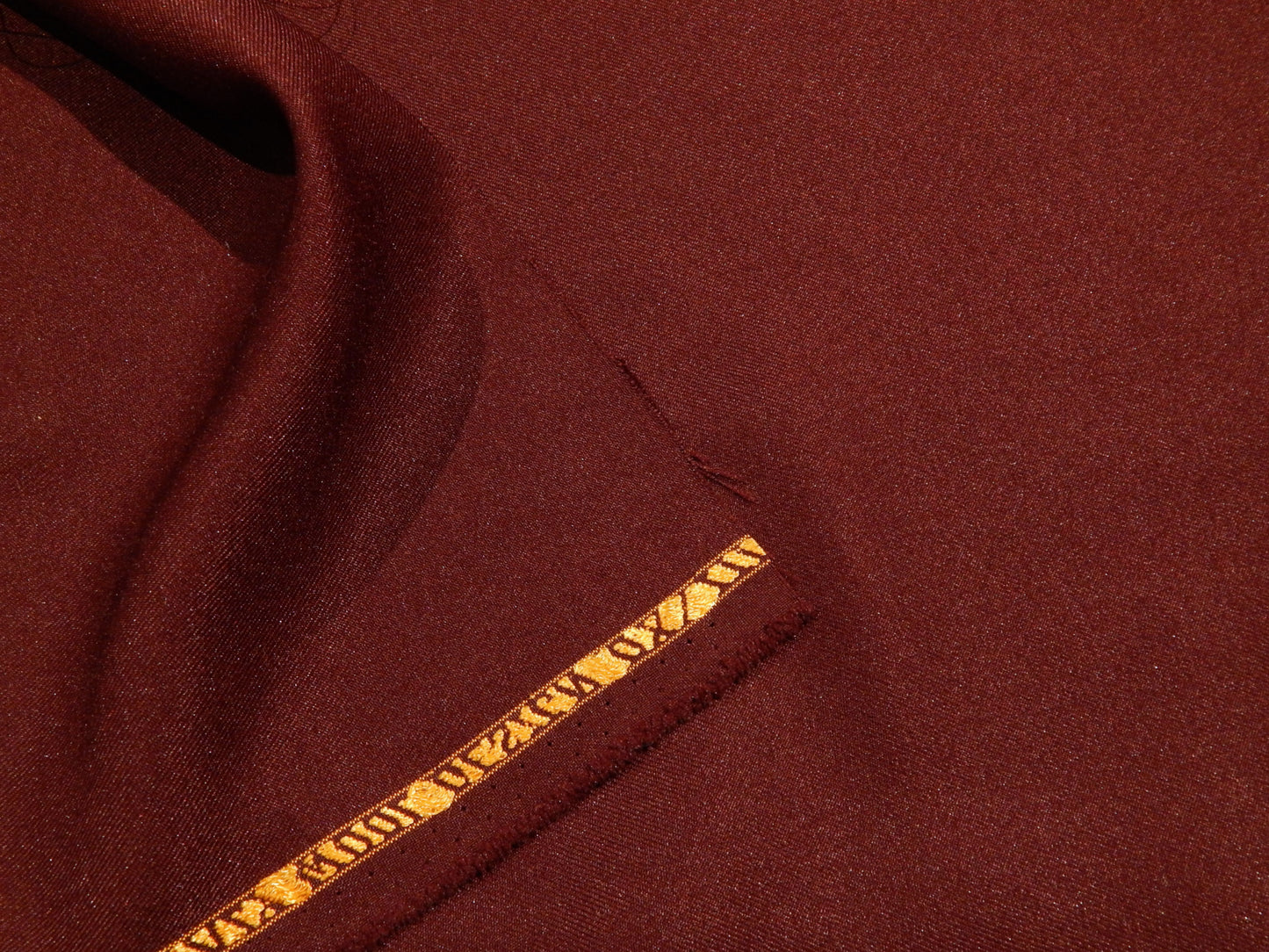 Maroon Twill Suiting