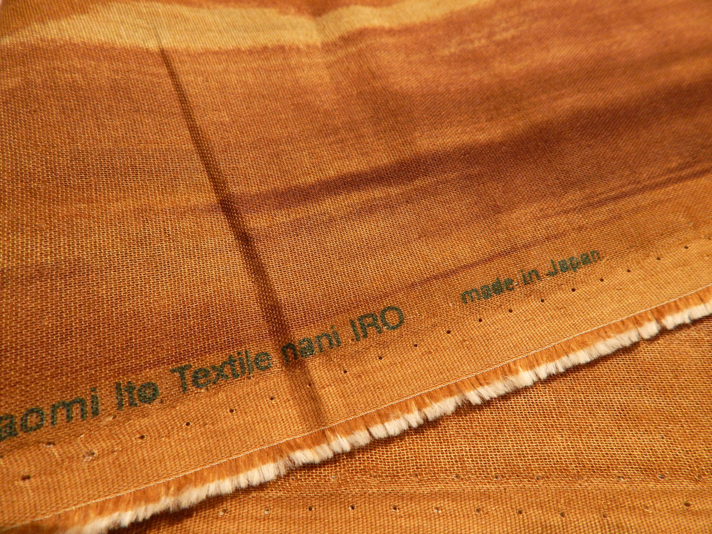 Touch a Chord Brown Cotton Double Gauze - Kokka Nani Iro