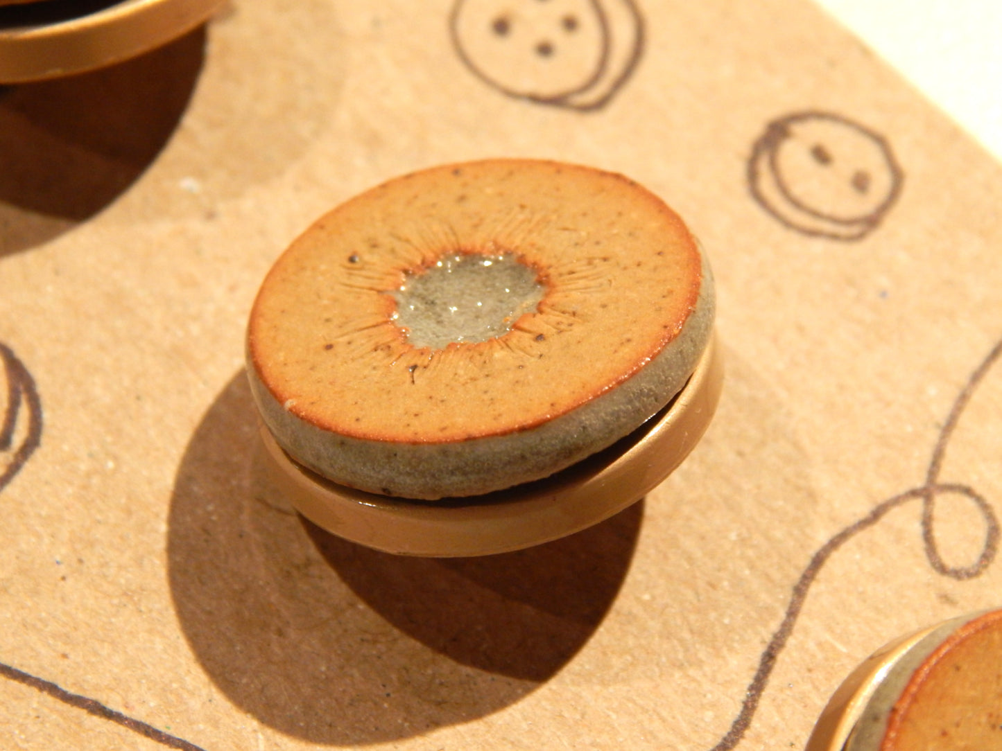 Hand Made Ceramic Buttons - 3/4" by Bountifully