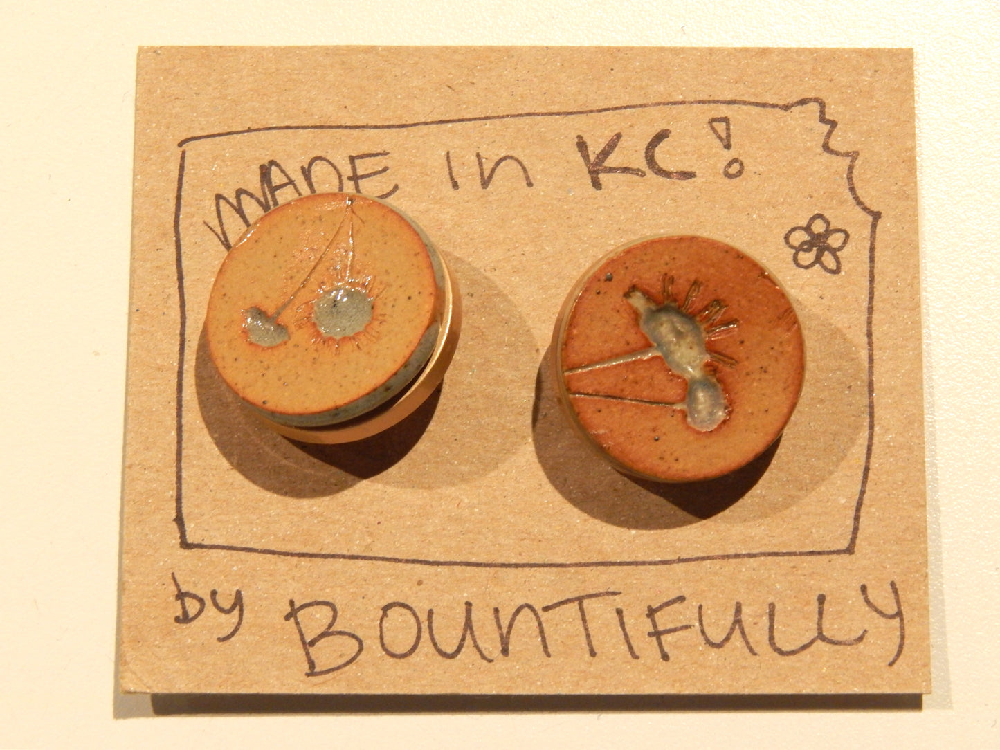 Hand Made Ceramic Buttons - 1" by Bountifully
