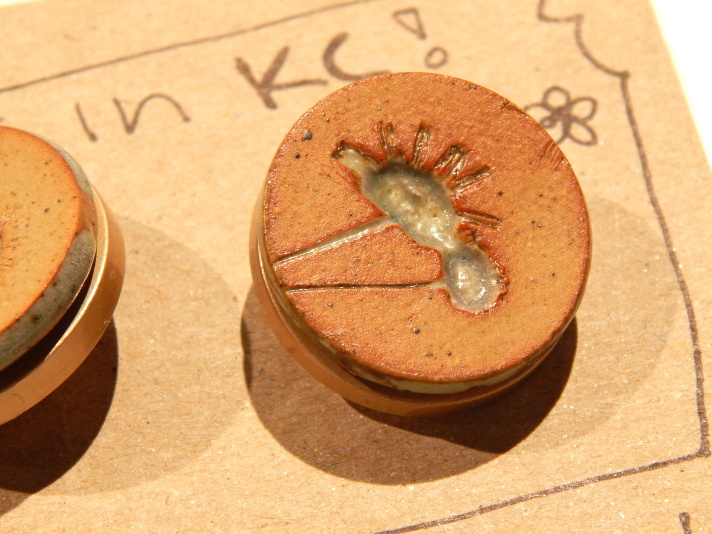 Hand Made Ceramic Buttons - 1" by Bountifully