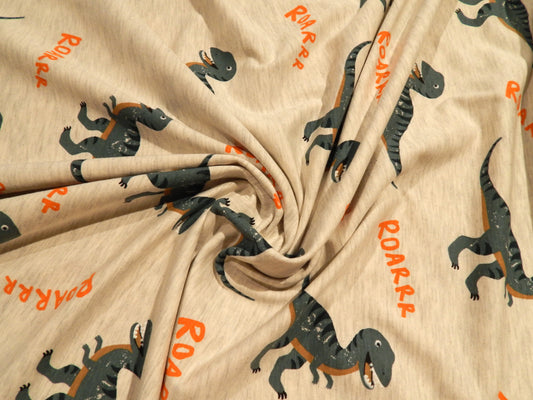 Boy's T-Rex Roar Cotton Jersey