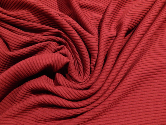 burgundy bamboo dream ribbing knit fabric from telio