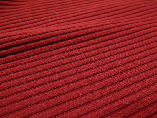 Burgundy Bamboo Ribbing - Telio