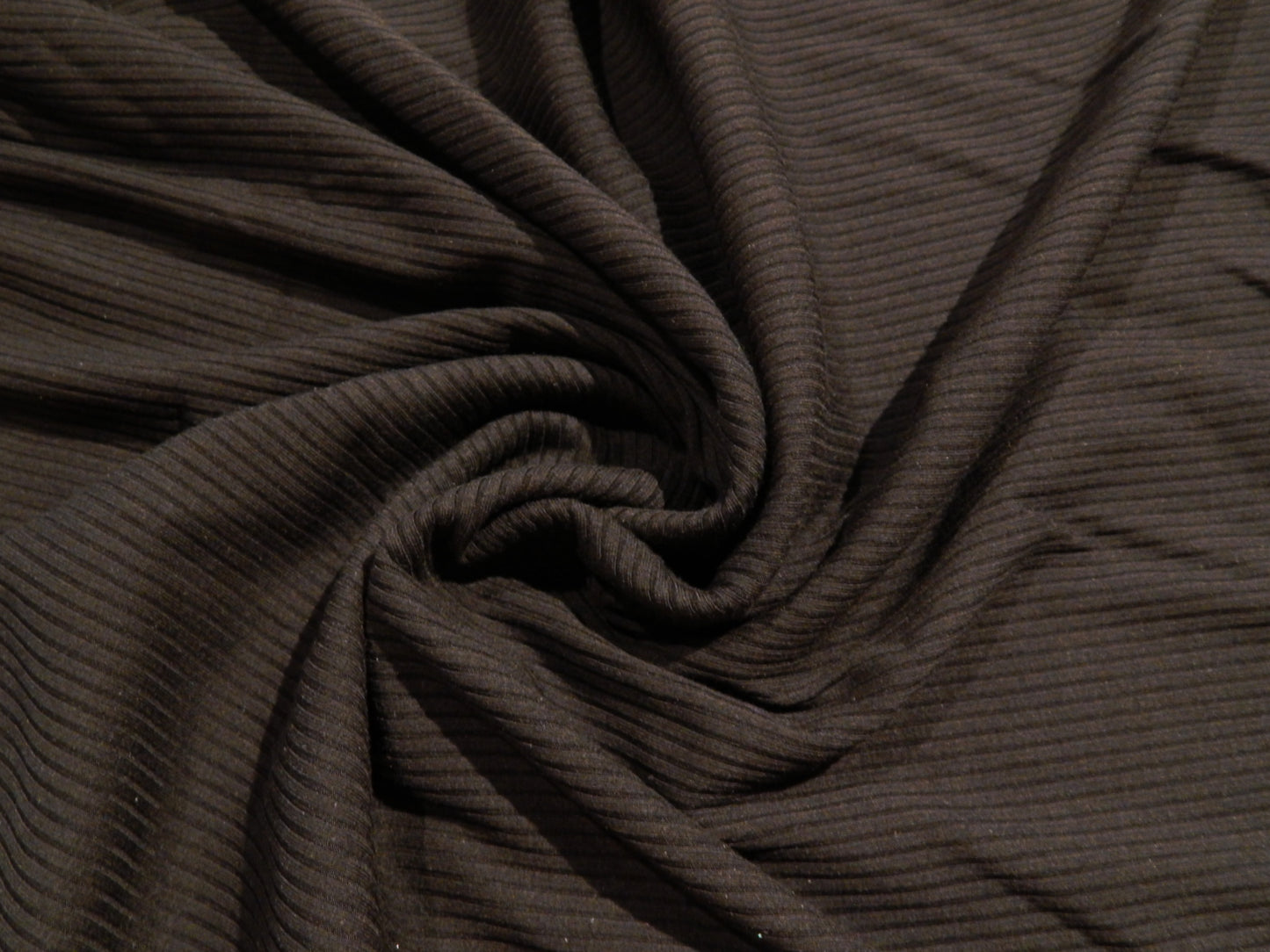 black bamboo rib knit fabric by the yard telio