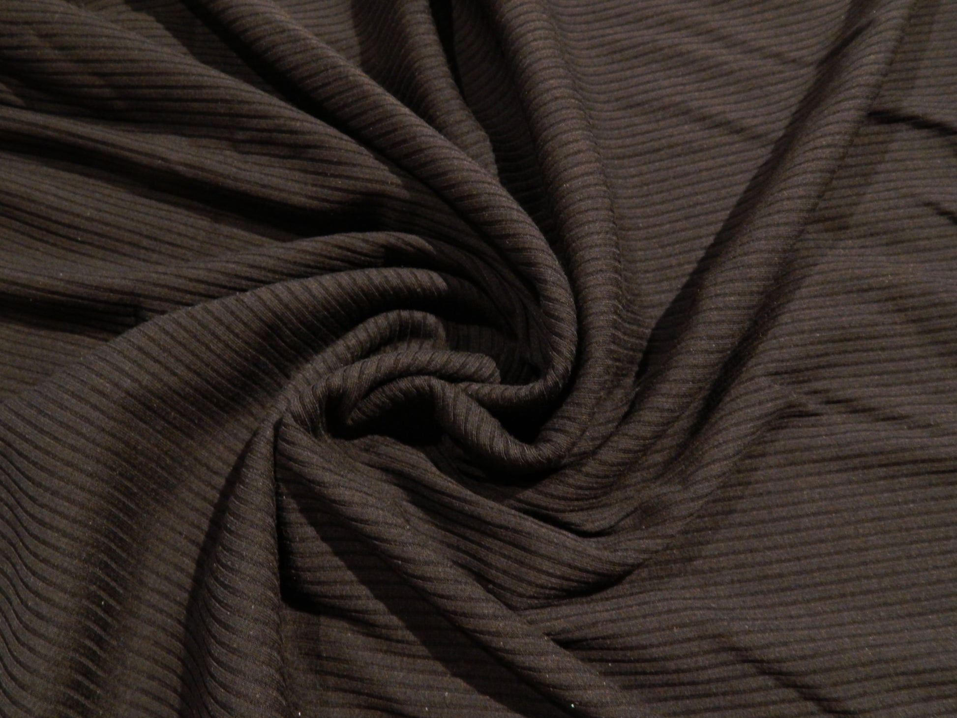 black bamboo rib knit fabric by the yard telio