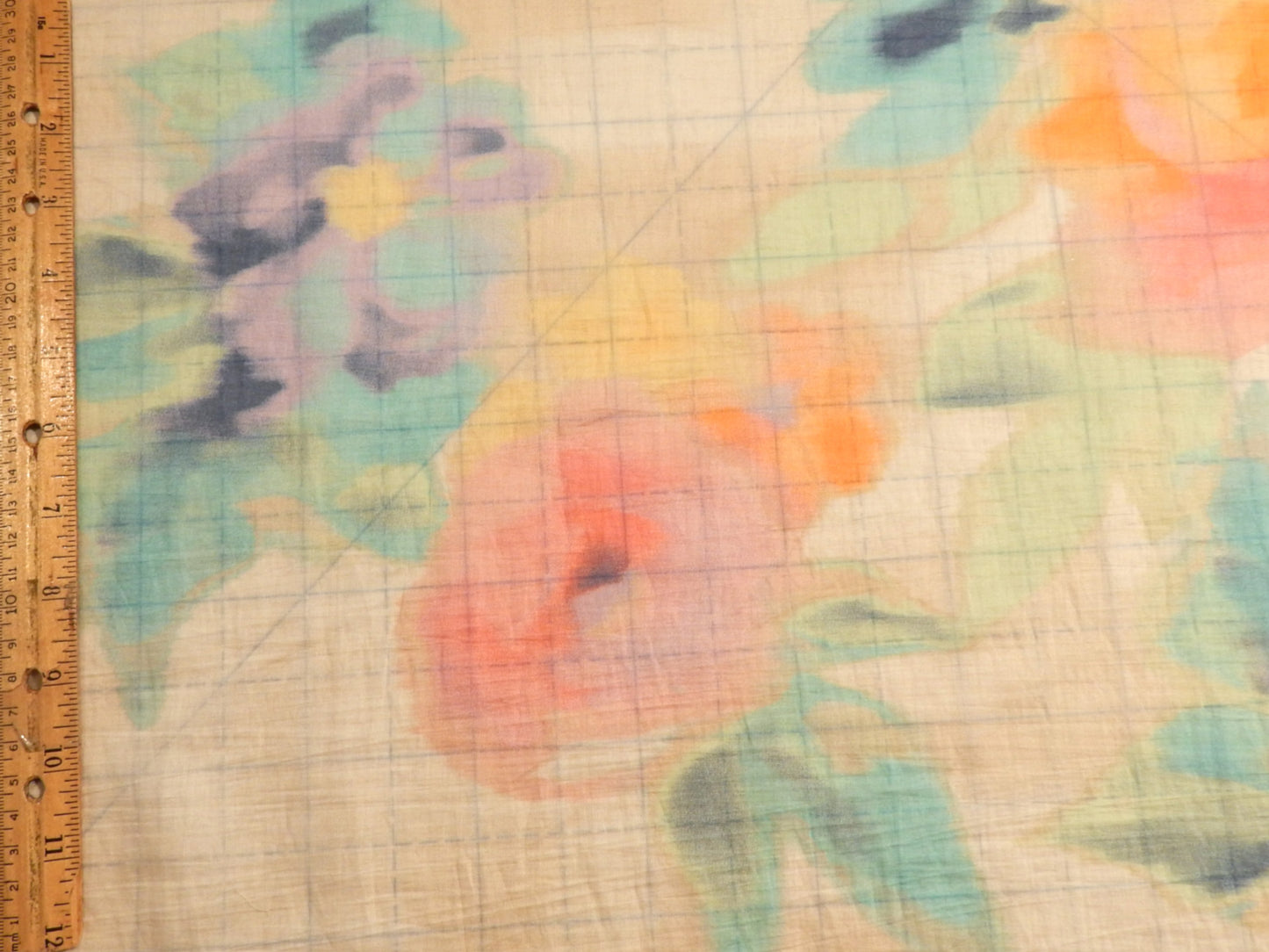 Big Blooms Pink & Purple Tencel Voile - Telio